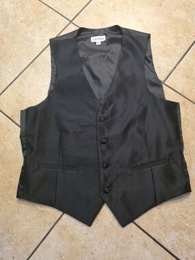 Calvin Klein Black Satin Vest
